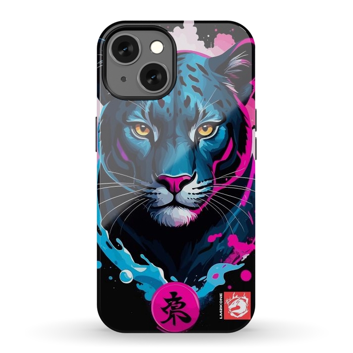 iPhone 13 StrongFit Blue and Pink Panther by LM2Kone