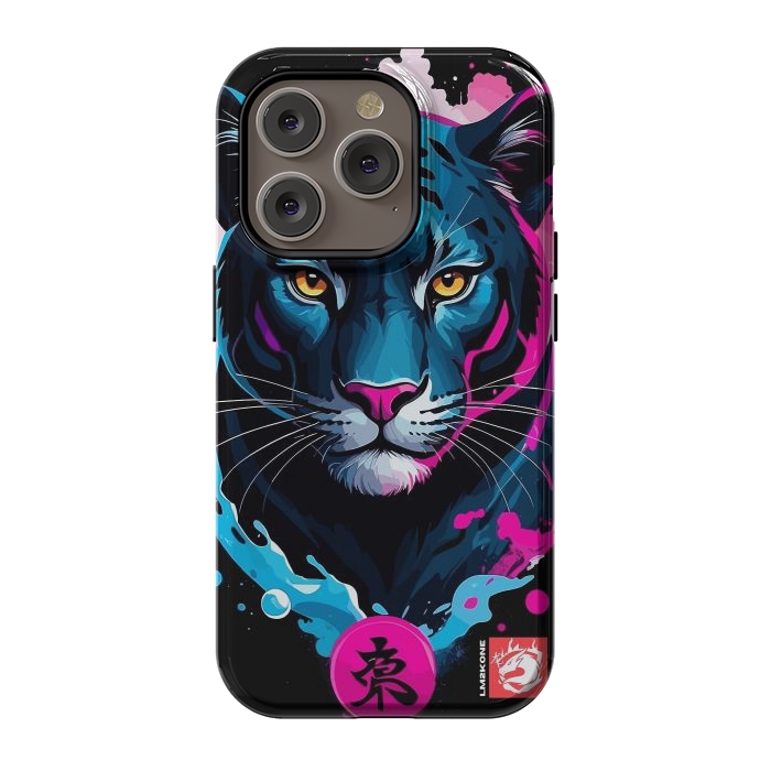 iPhone 14 Pro StrongFit Blue and Pink Panther by LM2Kone