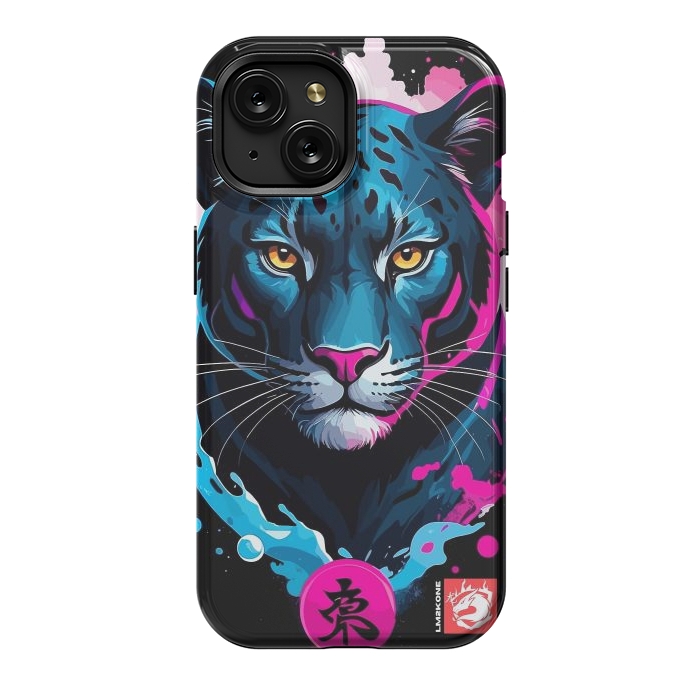 iPhone 15 StrongFit Blue and Pink Panther by LM2Kone