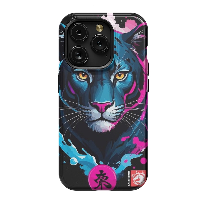 iPhone 15 Pro StrongFit Blue and Pink Panther by LM2Kone