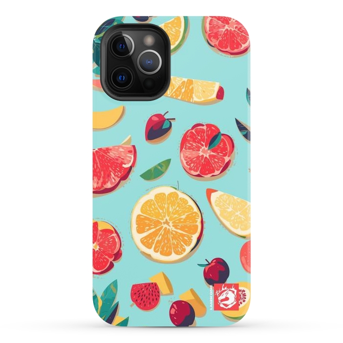 iPhone 12 Pro Max StrongFit Pattern Summer Fruits by LM2Kone