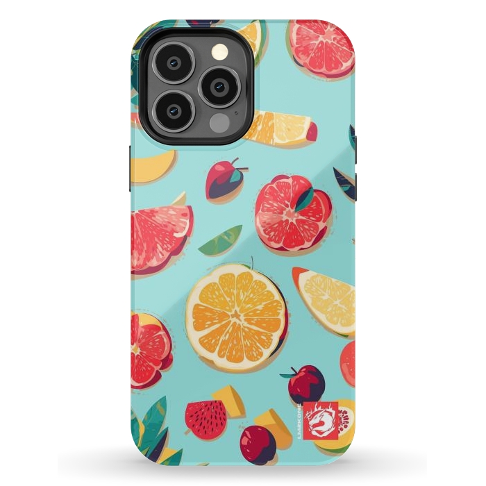 iPhone 13 Pro Max StrongFit Pattern Summer Fruits by LM2Kone