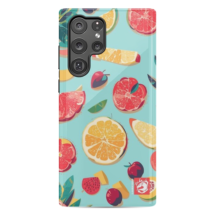 Galaxy S22 Ultra StrongFit Pattern Summer Fruits by LM2Kone