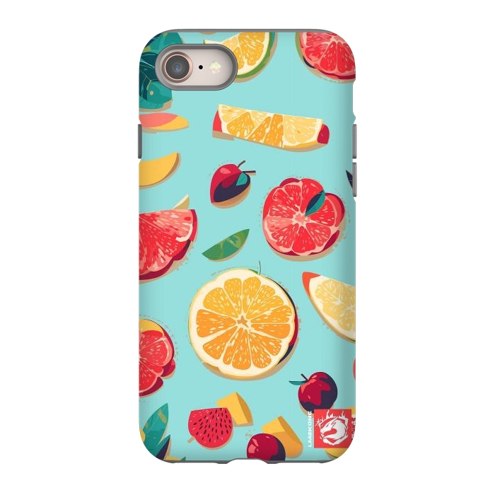 iPhone 8 StrongFit Pattern Summer Fruits by LM2Kone