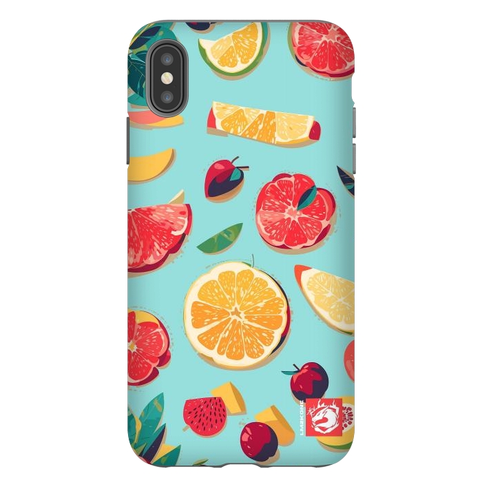 iPhone Xs Max StrongFit Pattern Summer Fruits by LM2Kone