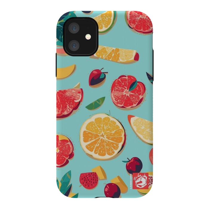 iPhone 11 StrongFit Pattern Summer Fruits by LM2Kone