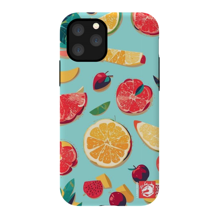 iPhone 11 Pro StrongFit Pattern Summer Fruits by LM2Kone