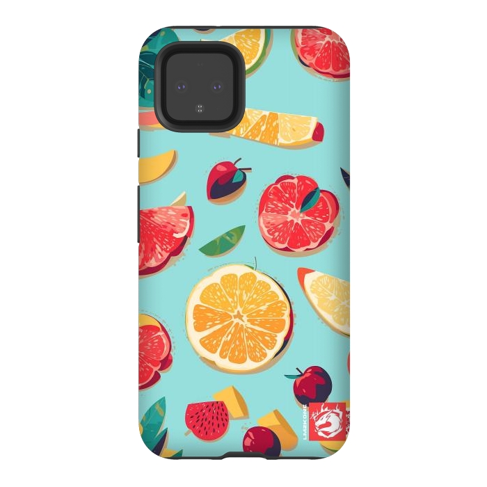 Pixel 4 StrongFit Pattern Summer Fruits by LM2Kone