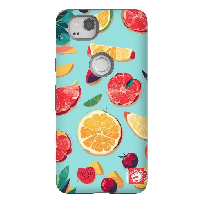 Pixel 2 StrongFit Pattern Summer Fruits by LM2Kone