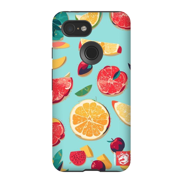 Pixel 3 StrongFit Pattern Summer Fruits by LM2Kone