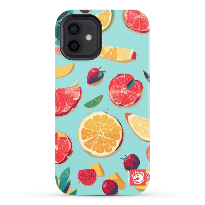 iPhone 12 StrongFit Pattern Summer Fruits by LM2Kone