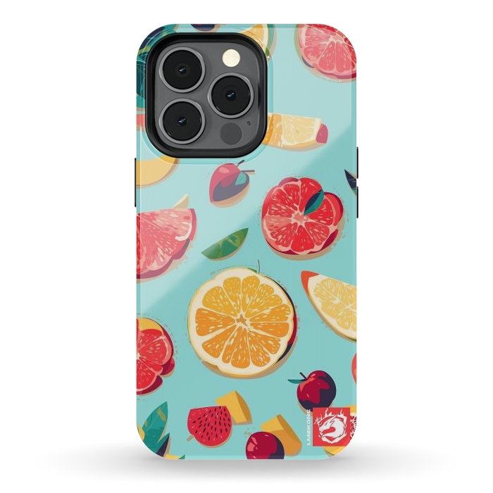 iPhone 13 pro StrongFit Pattern Summer Fruits by LM2Kone