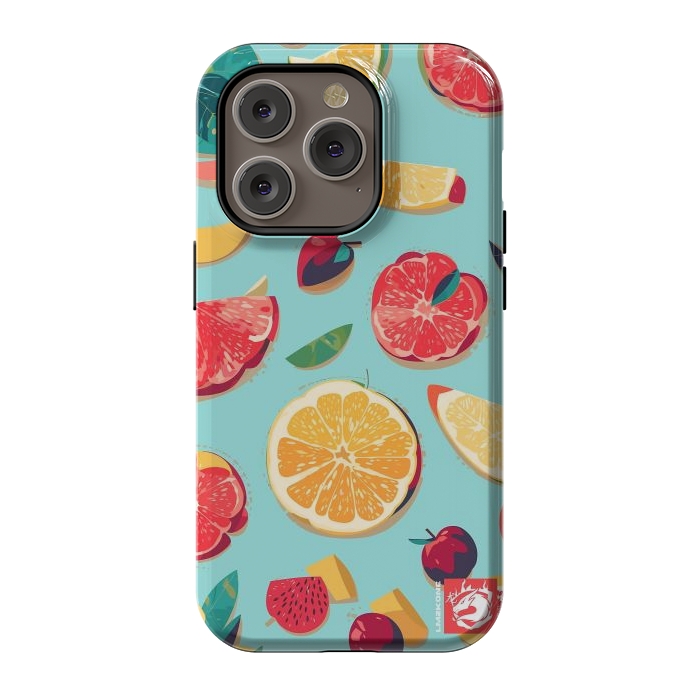 iPhone 14 Pro StrongFit Pattern Summer Fruits by LM2Kone