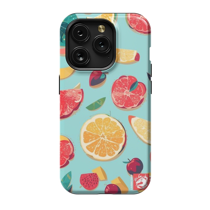 iPhone 15 Pro StrongFit Pattern Summer Fruits by LM2Kone