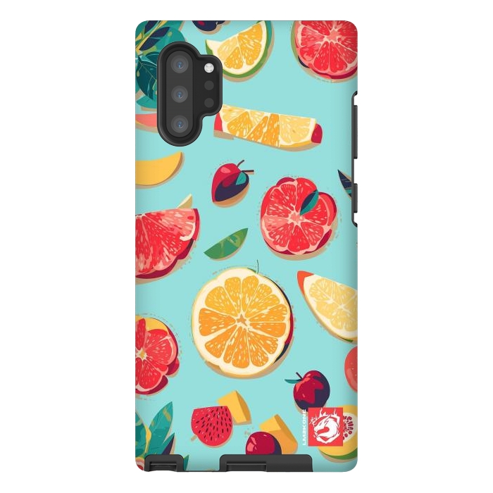 Galaxy Note 10 plus StrongFit Pattern Summer Fruits by LM2Kone