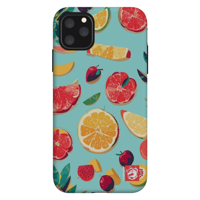 iPhone 11 Pro Max StrongFit Pattern Summer Fruits by LM2Kone