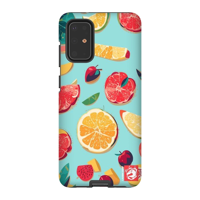 Galaxy S20 Plus StrongFit Pattern Summer Fruits by LM2Kone