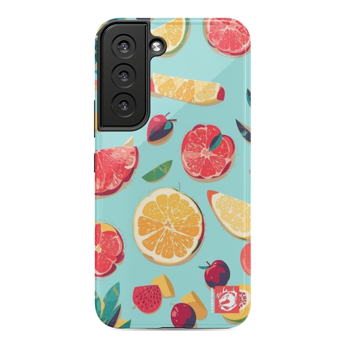 Galaxy S22 StrongFit Pattern Summer Fruits by LM2Kone