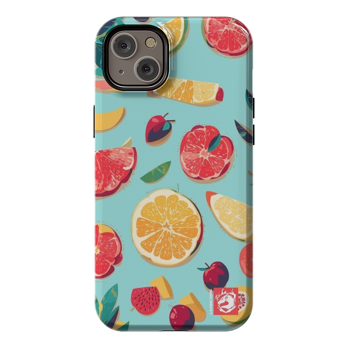 iPhone 14 Plus StrongFit Pattern Summer Fruits by LM2Kone