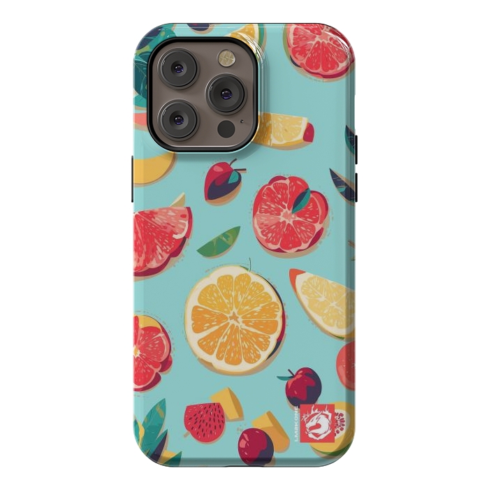 iPhone 14 Pro max StrongFit Pattern Summer Fruits by LM2Kone