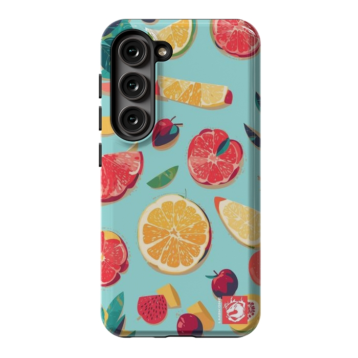 Galaxy S23 StrongFit Pattern Summer Fruits by LM2Kone