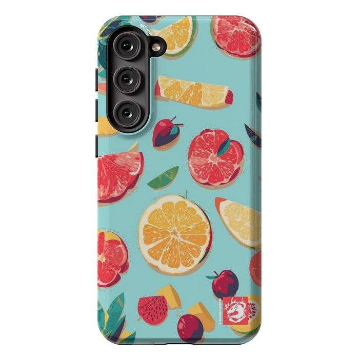 Galaxy S23 Plus StrongFit Pattern Summer Fruits by LM2Kone