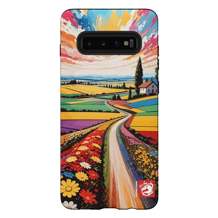 Galaxy S10 plus StrongFit Landscape Flowers Nature by LM2Kone