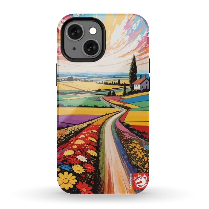 iPhone 12 mini StrongFit Landscape Flowers Nature by LM2Kone