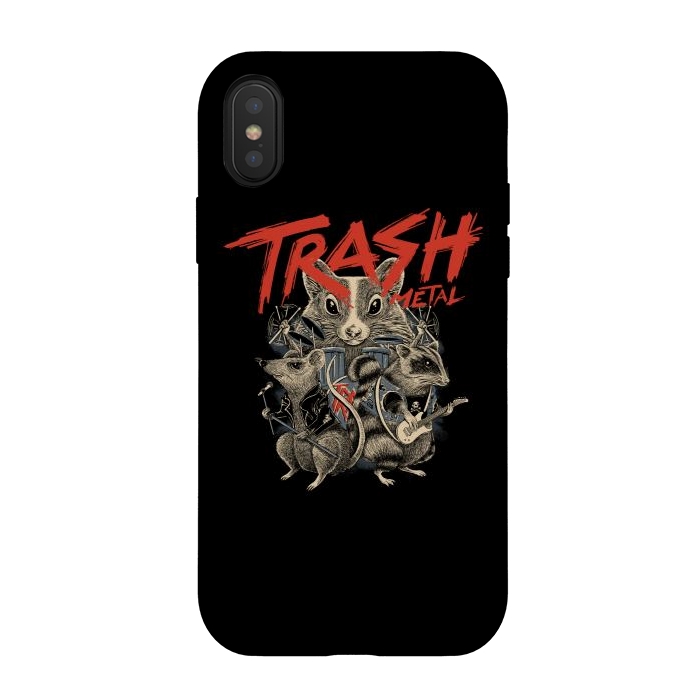 iPhone Xs / X StrongFit Trash Metal by Afif Quilimo