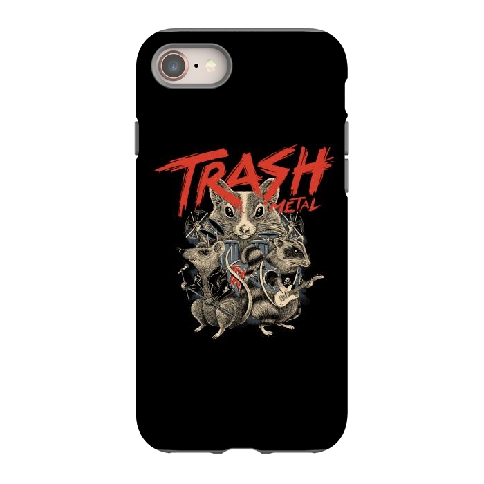 iPhone 8 StrongFit Trash Metal by Afif Quilimo