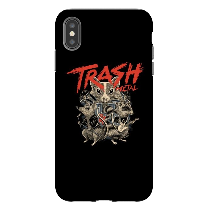 iPhone Xs Max StrongFit Trash Metal by Afif Quilimo