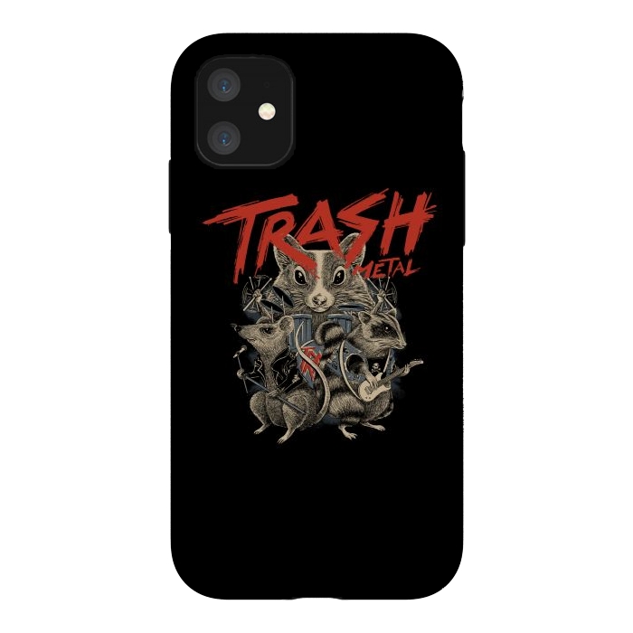 iPhone 11 StrongFit Trash Metal by Afif Quilimo