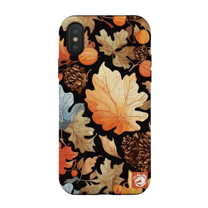 iPhone Xs / X StrongFit Leaf Automn Pattern by LM2Kone