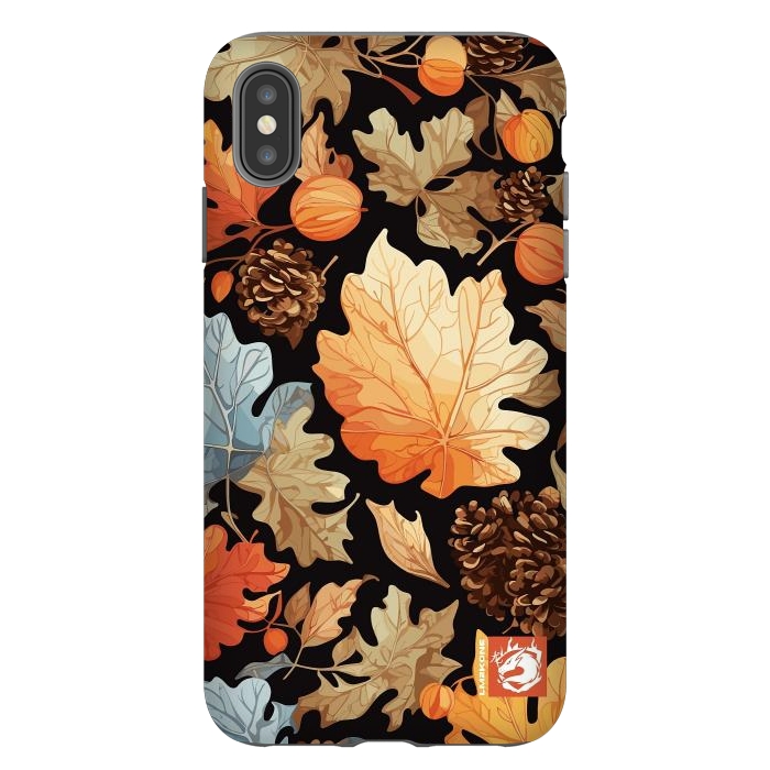 iPhone Xs Max StrongFit Leaf Automn Pattern by LM2Kone