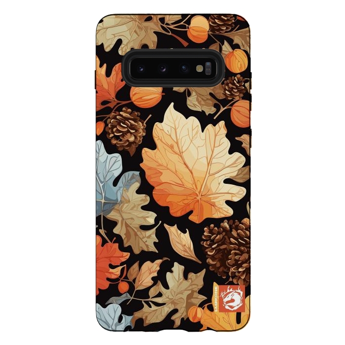 Galaxy S10 plus StrongFit Leaf Automn Pattern by LM2Kone