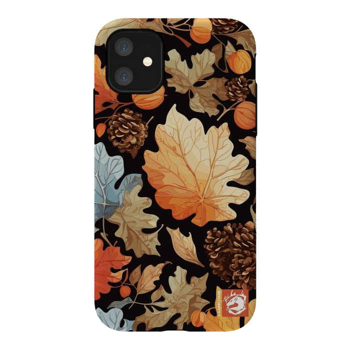 iPhone 11 StrongFit Leaf Automn Pattern by LM2Kone