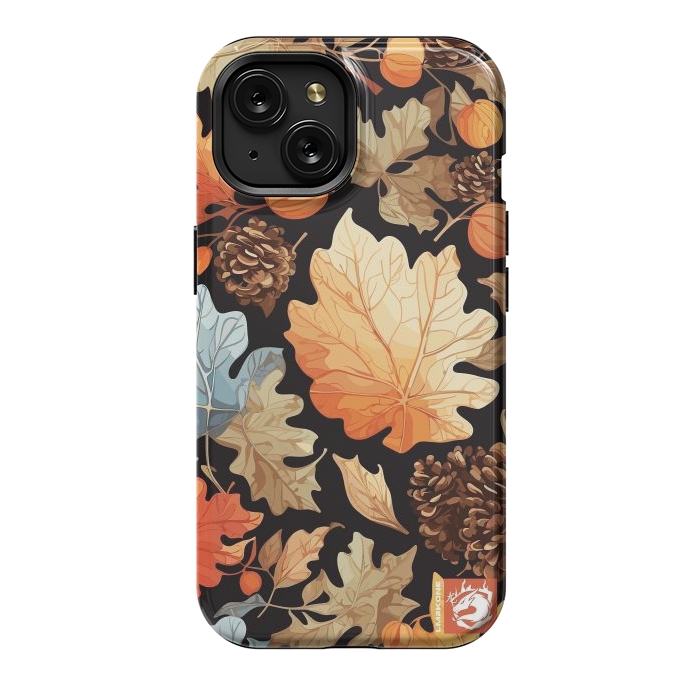 iPhone 15 StrongFit Leaf Automn Pattern by LM2Kone