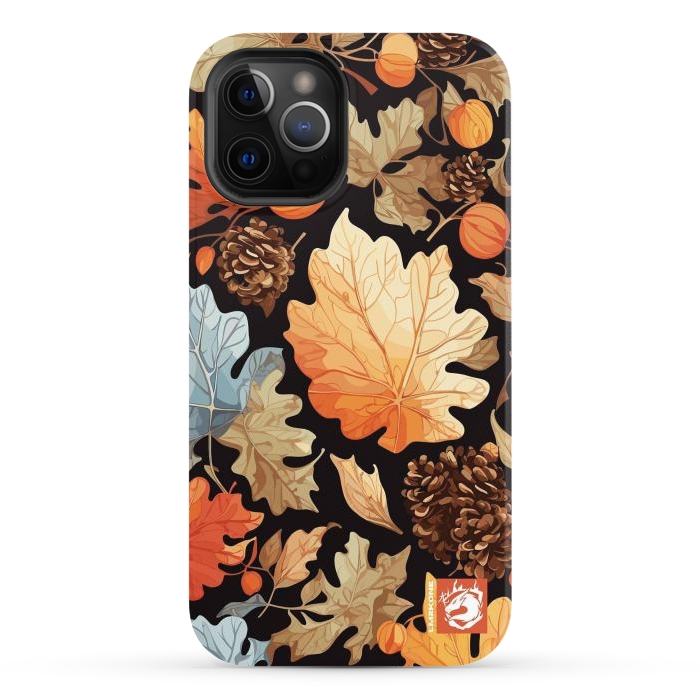 iPhone 12 Pro Max StrongFit Leaf Automn Pattern by LM2Kone