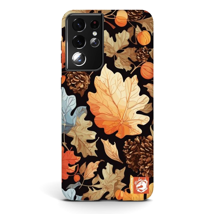 Galaxy S21 ultra StrongFit Leaf Automn Pattern by LM2Kone