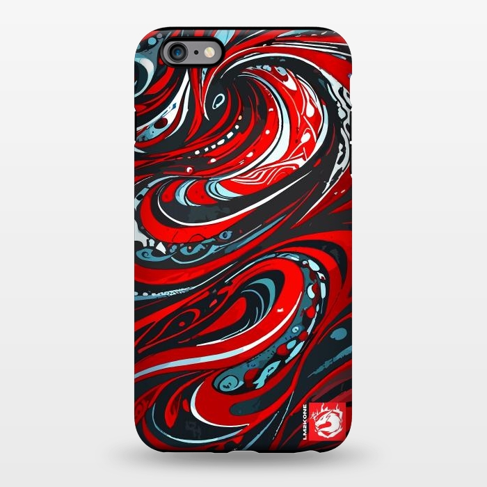 iPhone 6/6s plus StrongFit Red Wave Pattern by LM2Kone