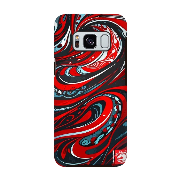 Galaxy S8 StrongFit Red Wave Pattern by LM2Kone