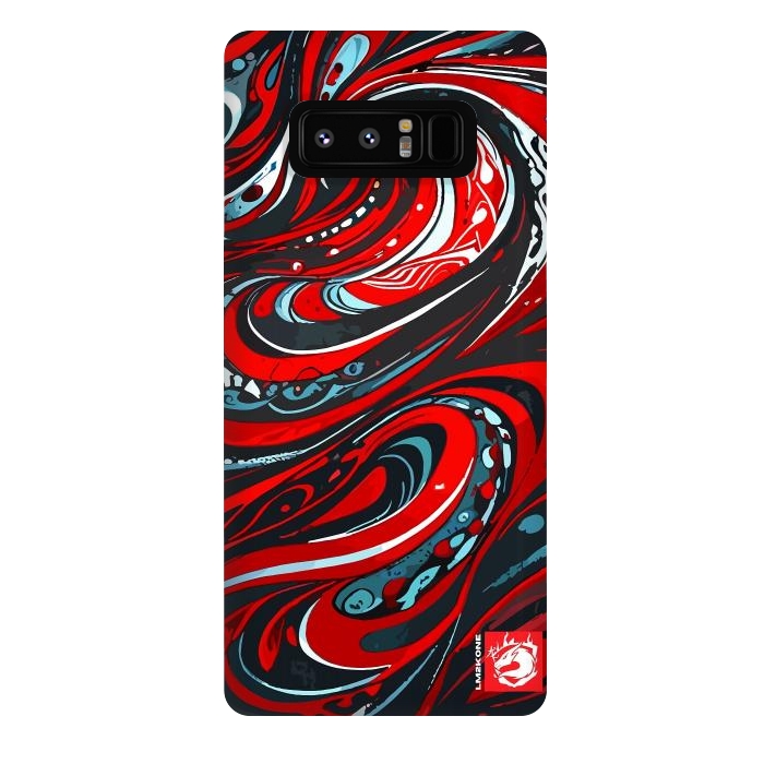 Galaxy Note 8 StrongFit Red Wave Pattern by LM2Kone