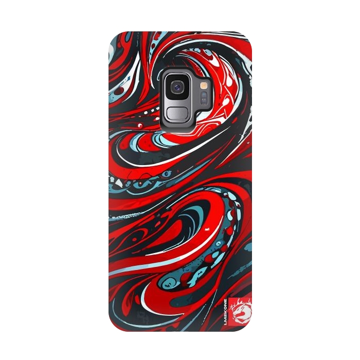 Galaxy S9 StrongFit Red Wave Pattern by LM2Kone