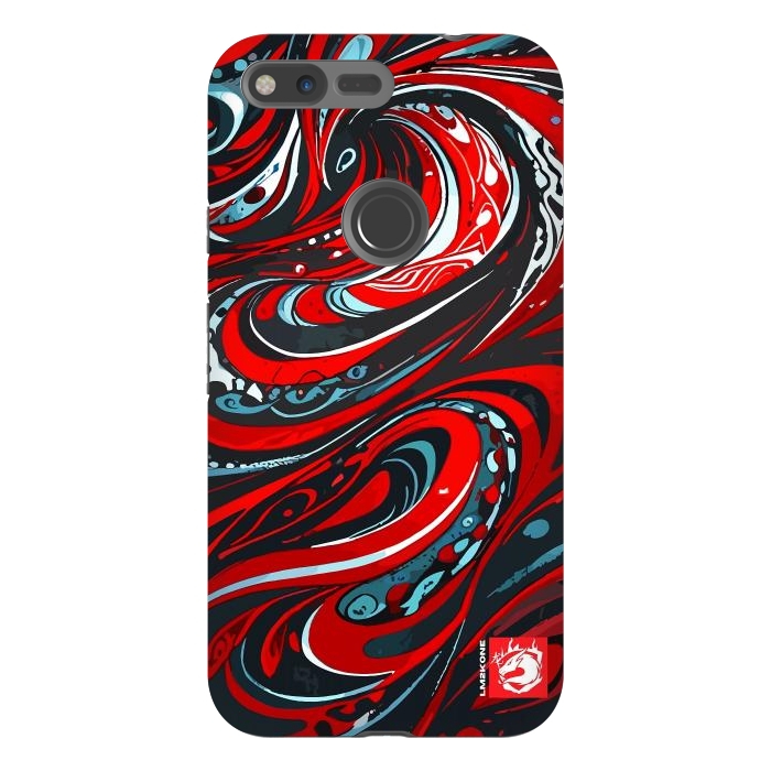 Pixel XL StrongFit Red Wave Pattern by LM2Kone