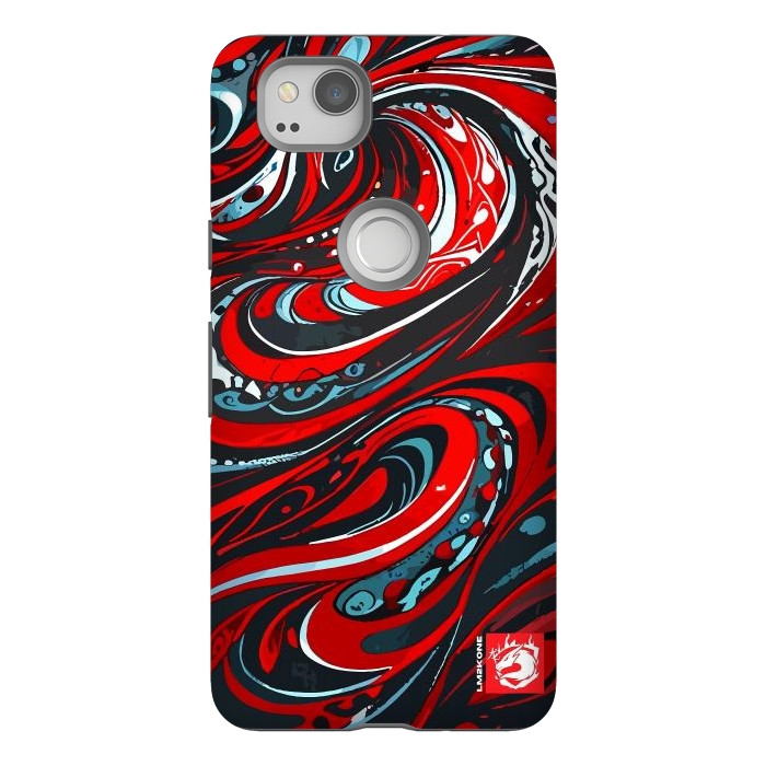 Pixel 2 StrongFit Red Wave Pattern by LM2Kone