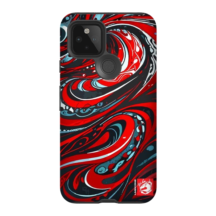 Pixel 5 StrongFit Red Wave Pattern by LM2Kone