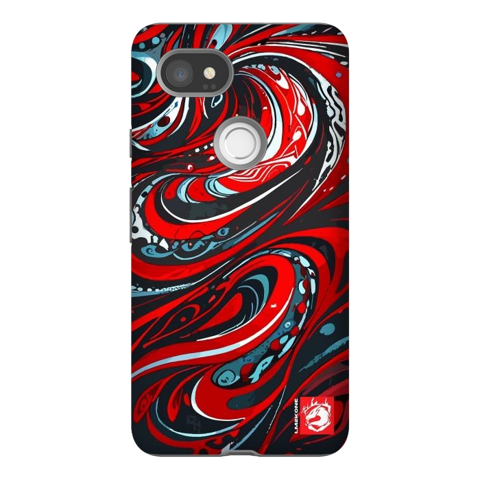 Pixel 2XL StrongFit Red Wave Pattern by LM2Kone