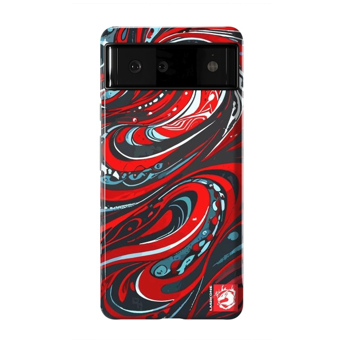 Pixel 6 StrongFit Red Wave Pattern by LM2Kone