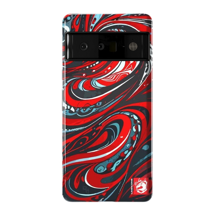 Pixel 6 Pro StrongFit Red Wave Pattern by LM2Kone