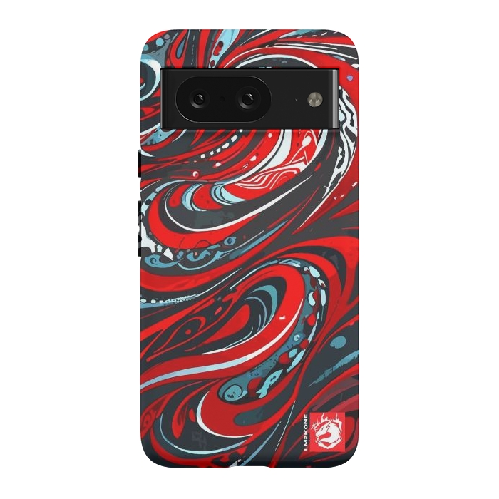 Pixel 8 StrongFit Red Wave Pattern by LM2Kone